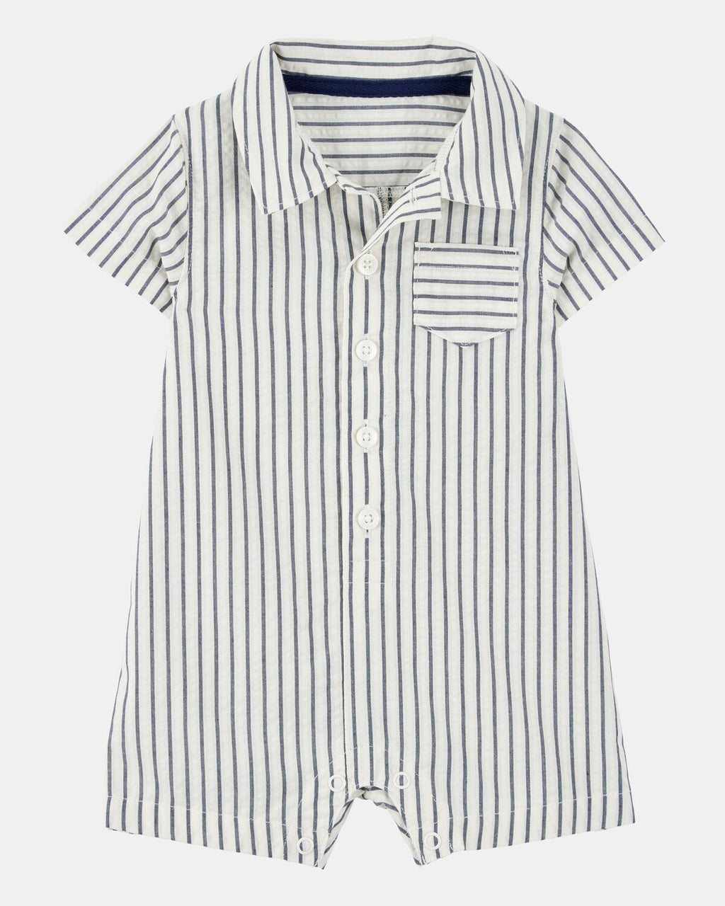 Baby Striped Polo Romper
