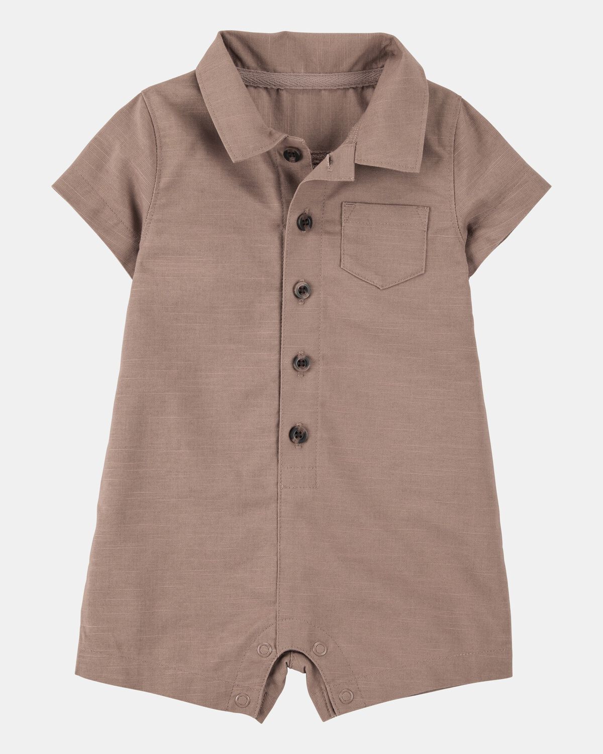 Baby Button-Down Polo Romper