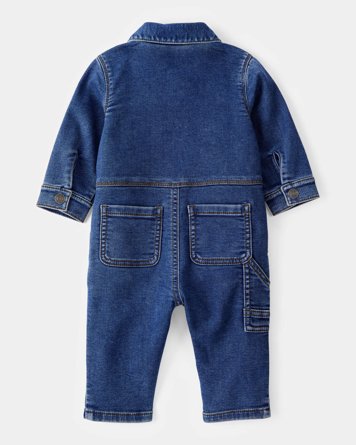 Baby Little Buddy Snap-Up Denim Jumpsuit