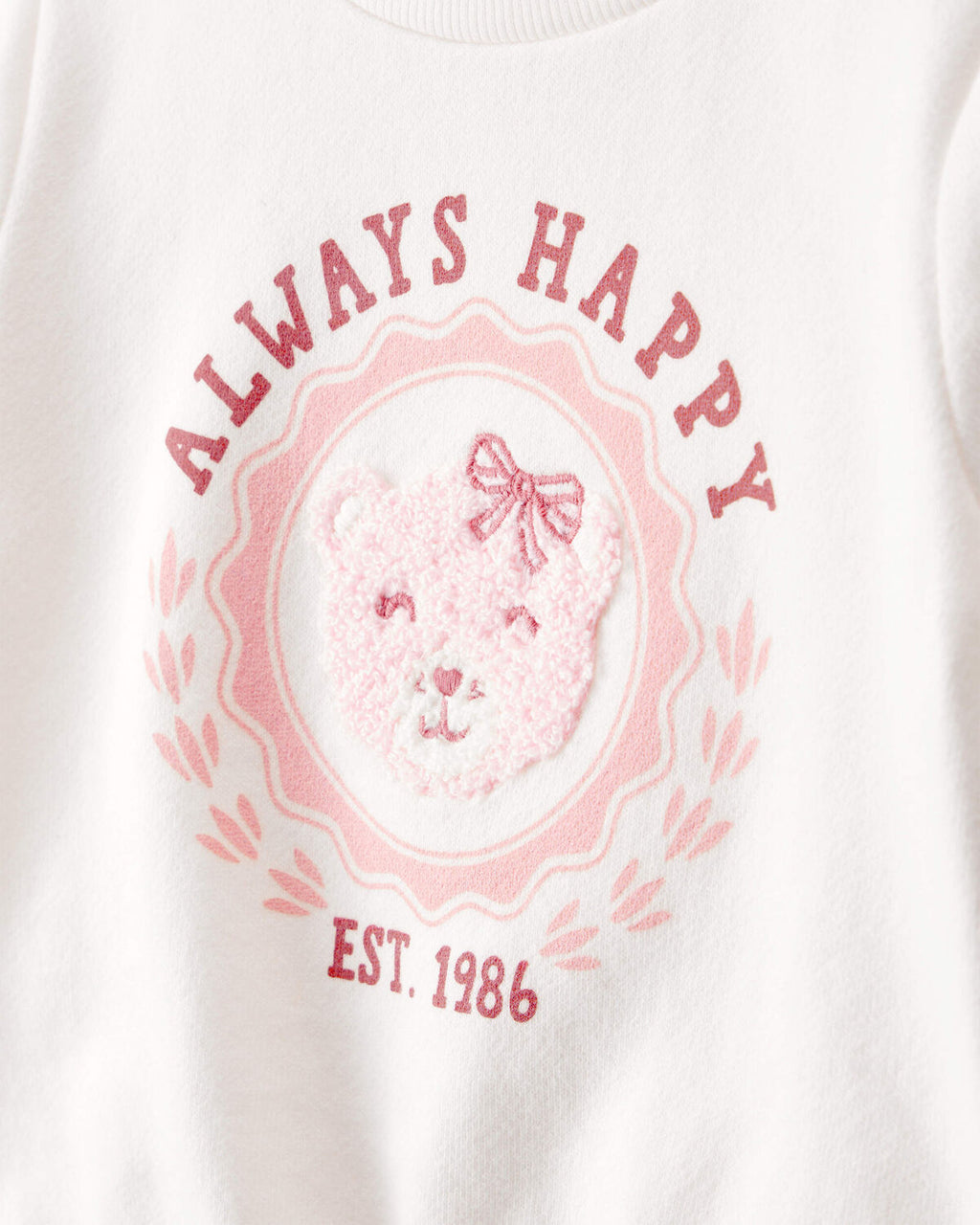 Baby Girl Bear Short-Sleeve Fashion Top