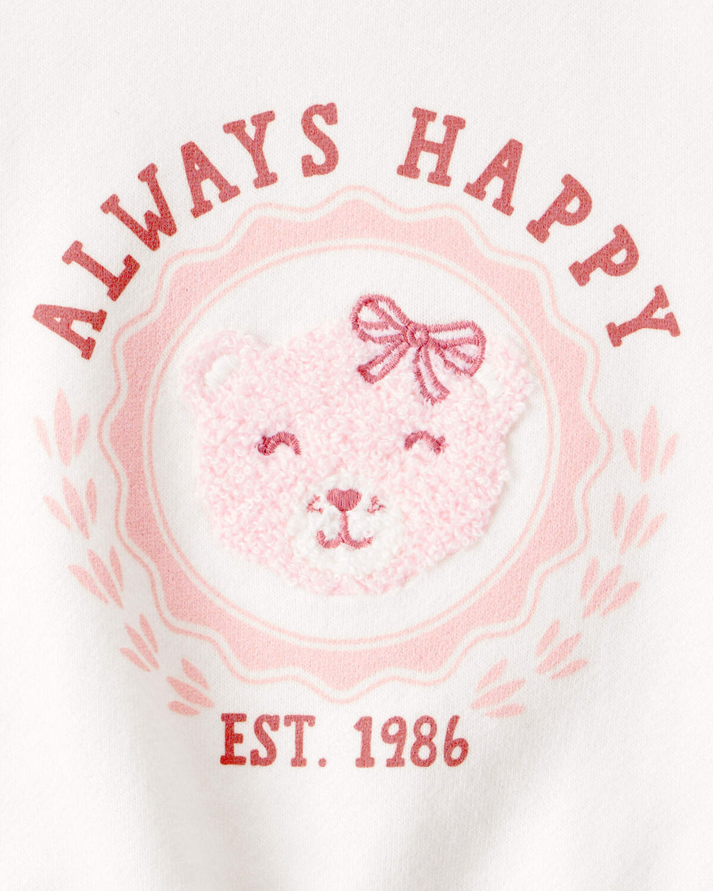 Baby Girl Bear Short-Sleeve Fashion Top