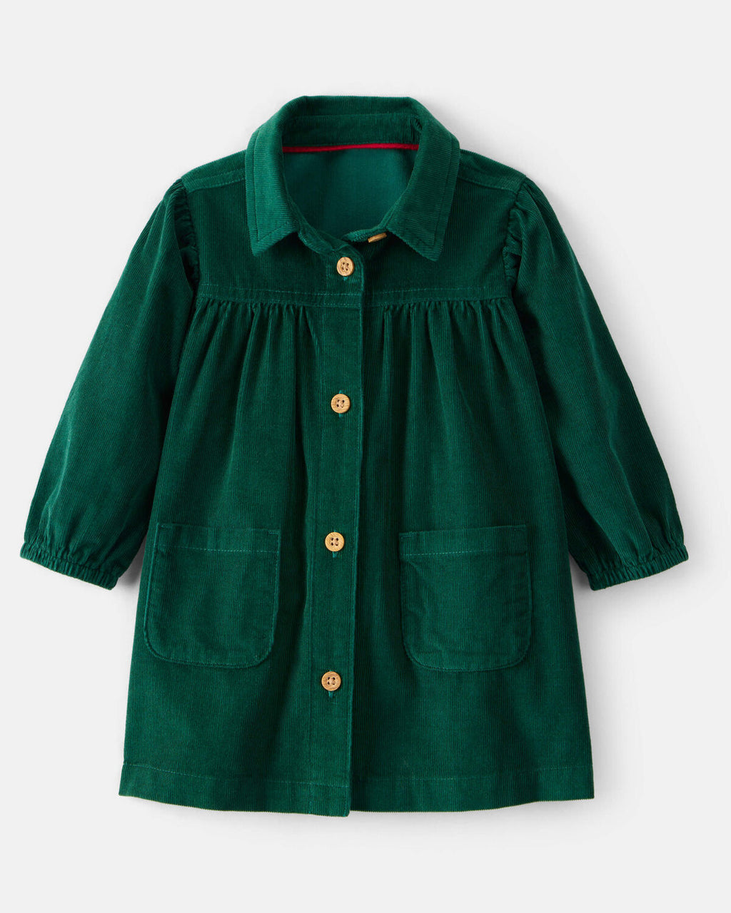 Baby Girl Corduroy Long-Sleeve Dress