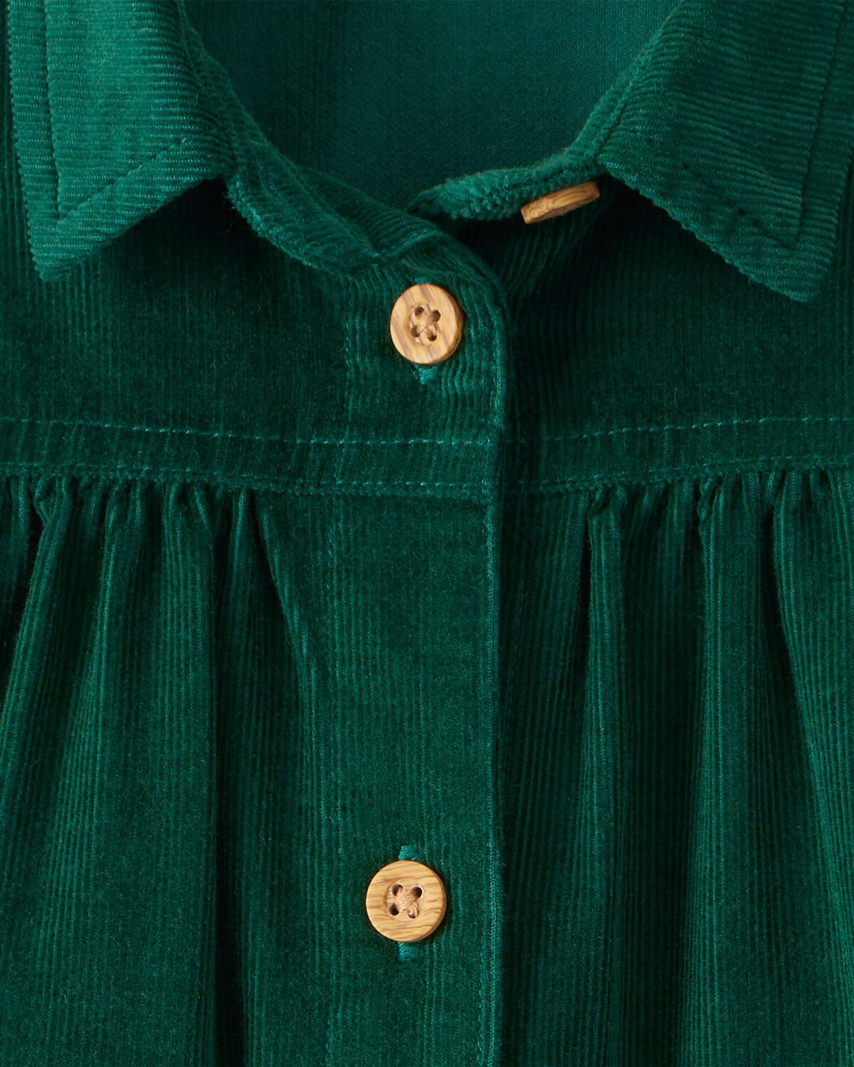 Baby Girl Corduroy Long-Sleeve Dress