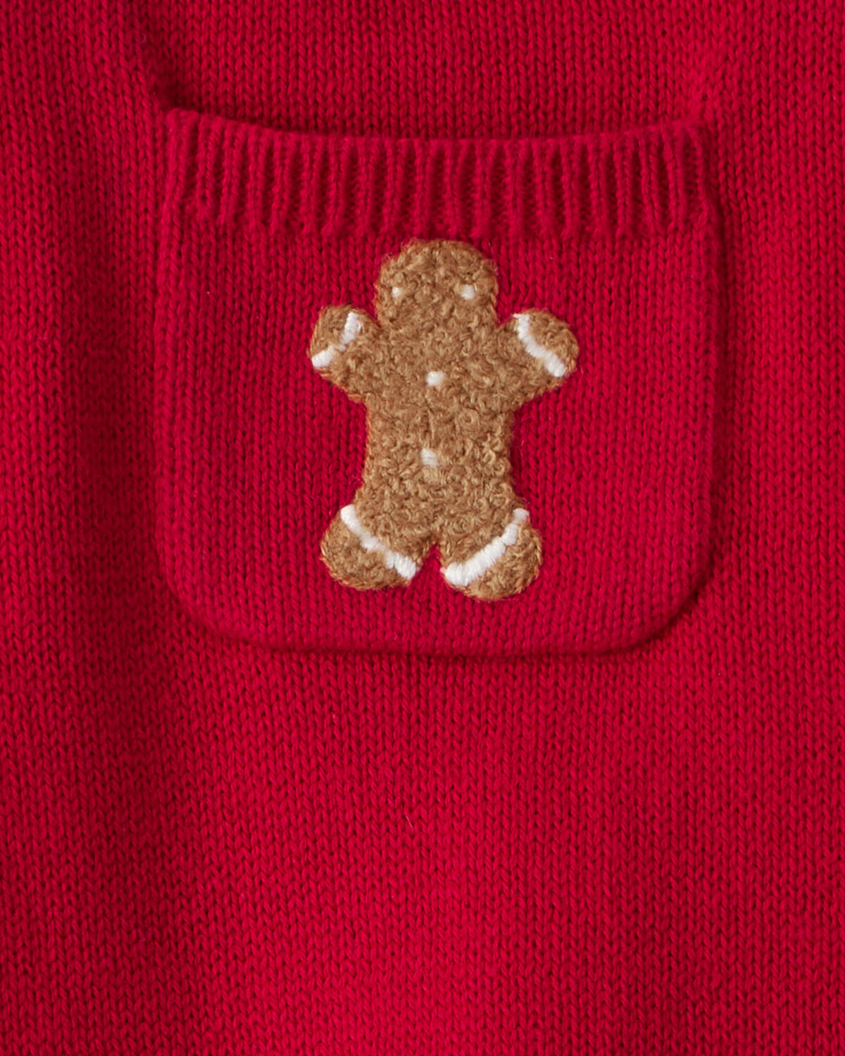 Baby Boy Gingerbread Holiday Print Long-Sleeve Overall Set
