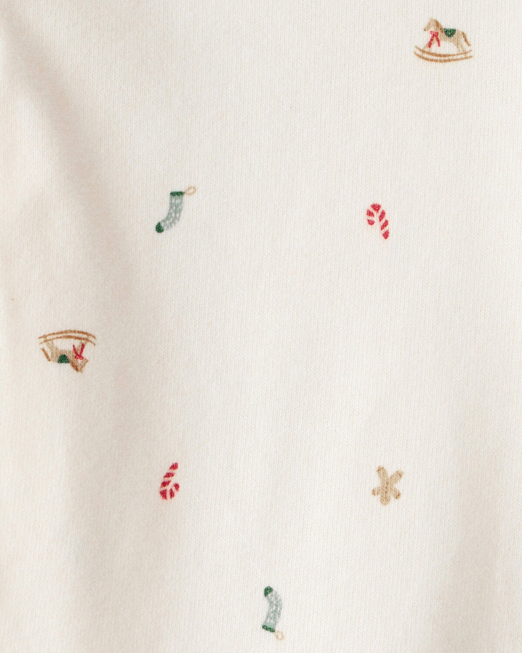 Baby Boy Gingerbread Holiday Print Long-Sleeve Overall Set