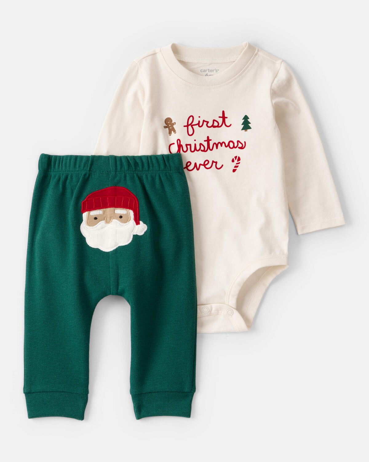Baby 2-Piece My First Christmas Long-Sleeve Bodysuit & Pant Set