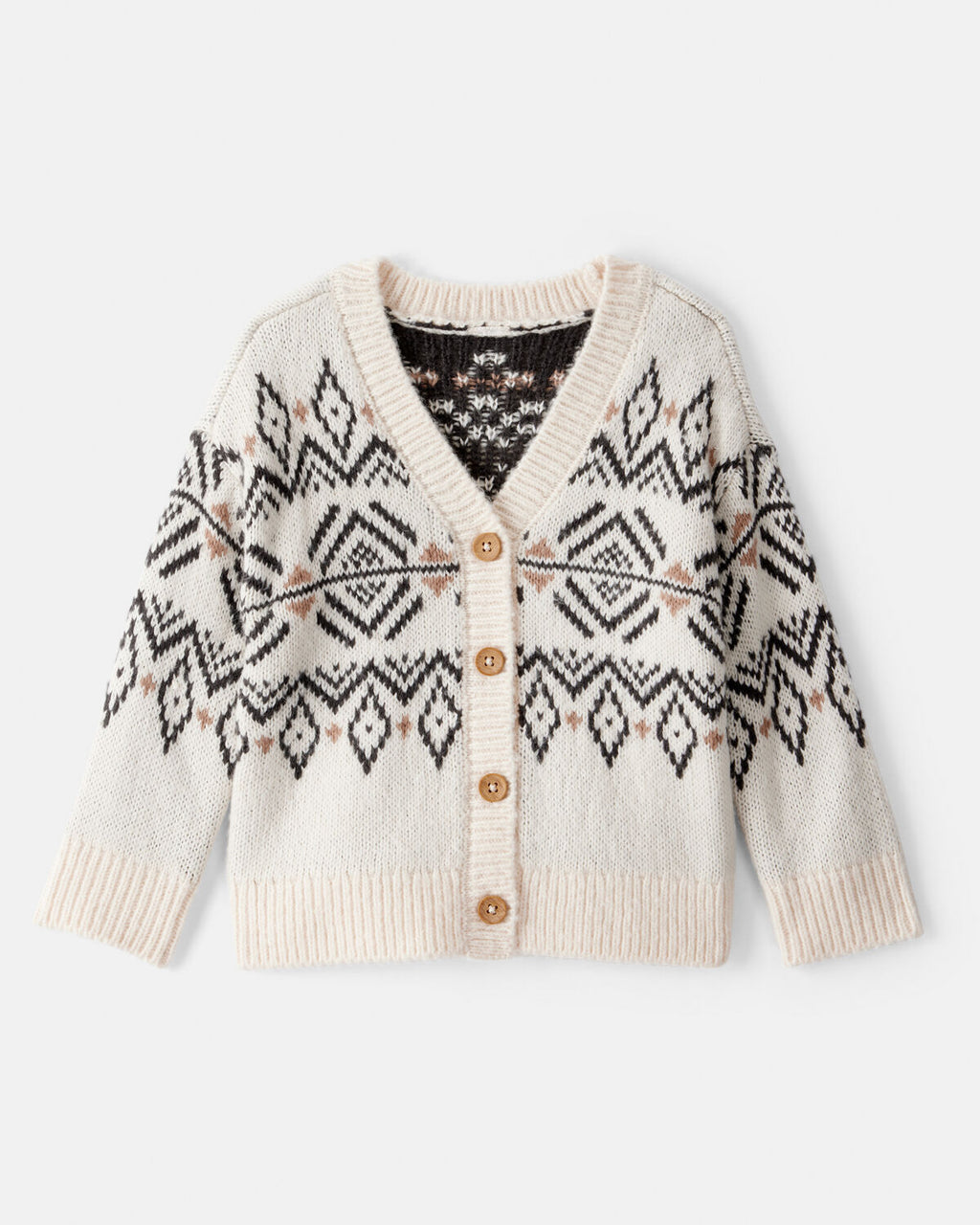 Baby Girl Fair Isle Long-Sleeve Cardigan Sweater