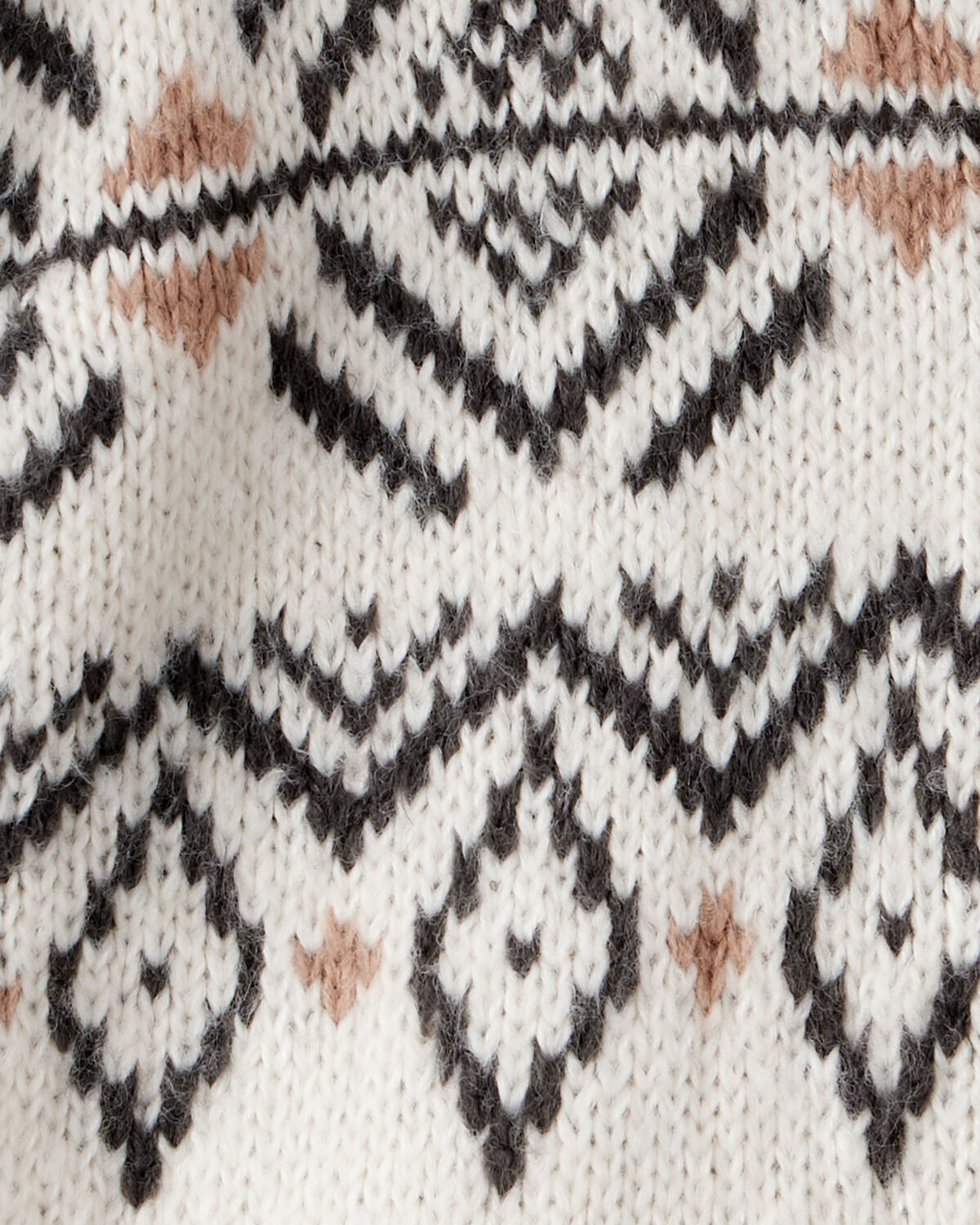 Baby Girl Fair Isle Long-Sleeve Cardigan Sweater