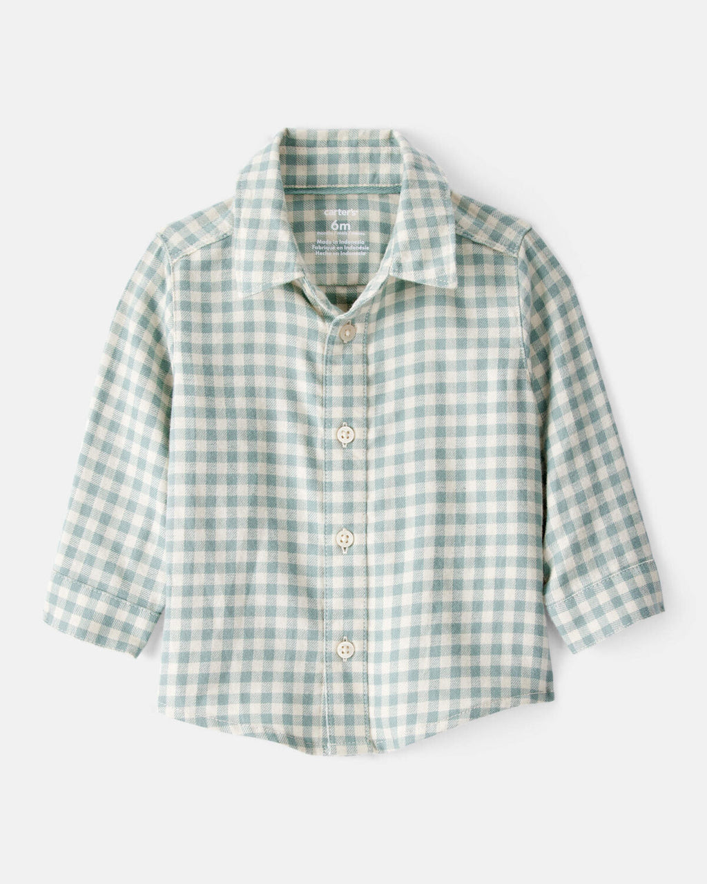 Baby Boy Checkered Print Bodysuit Overall Set