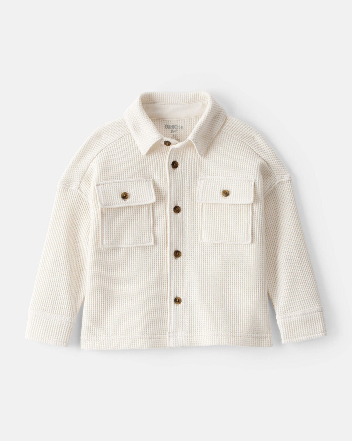 Baby Boy Long-Sleeve Waffle Knit Utility Shirt