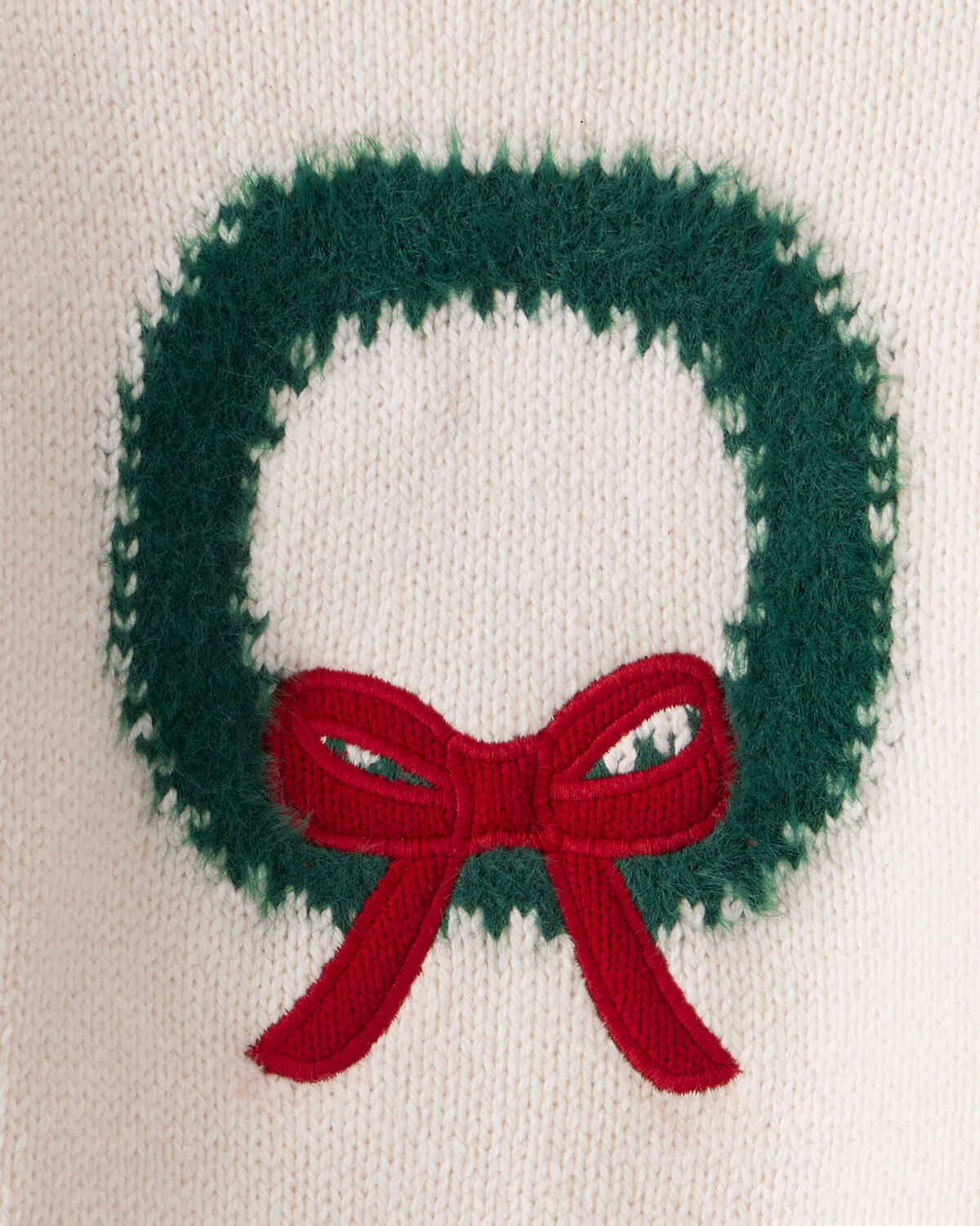 Baby Girl 2-Piece Wreath Long-Sleeve Sweater & Pant Set