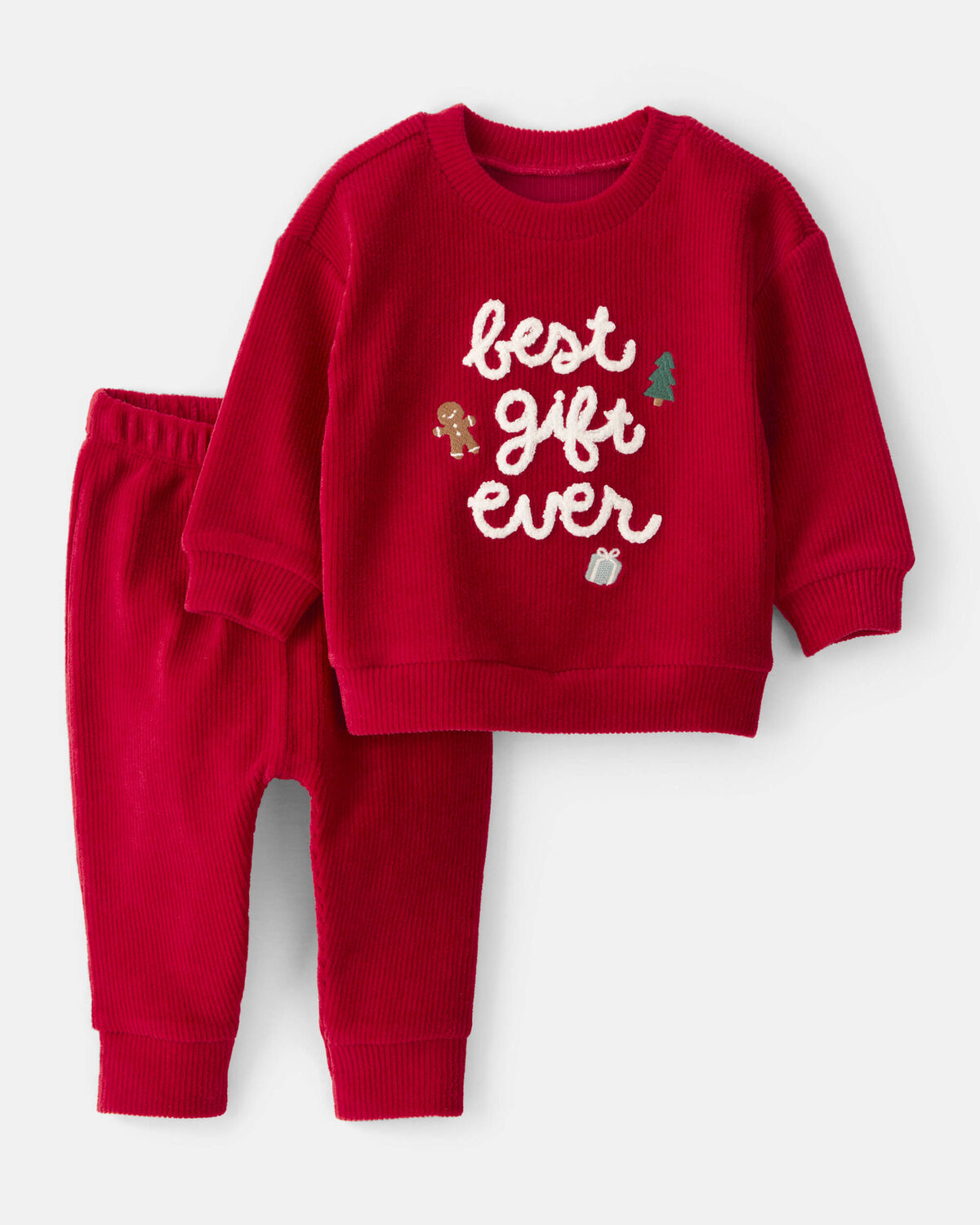 Baby 2-Piece Best Gift Ever Holiday Sweater & Pant Set
