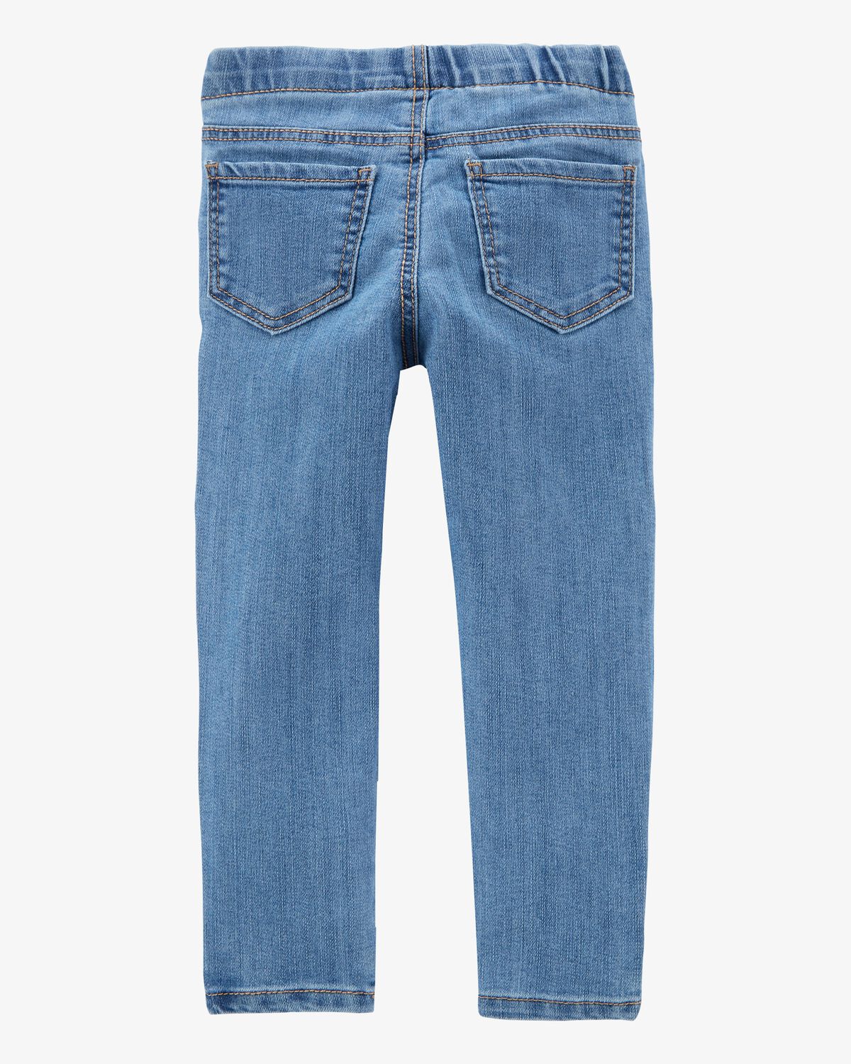 Toddler Light Wash Elastic-Waist Jeggings