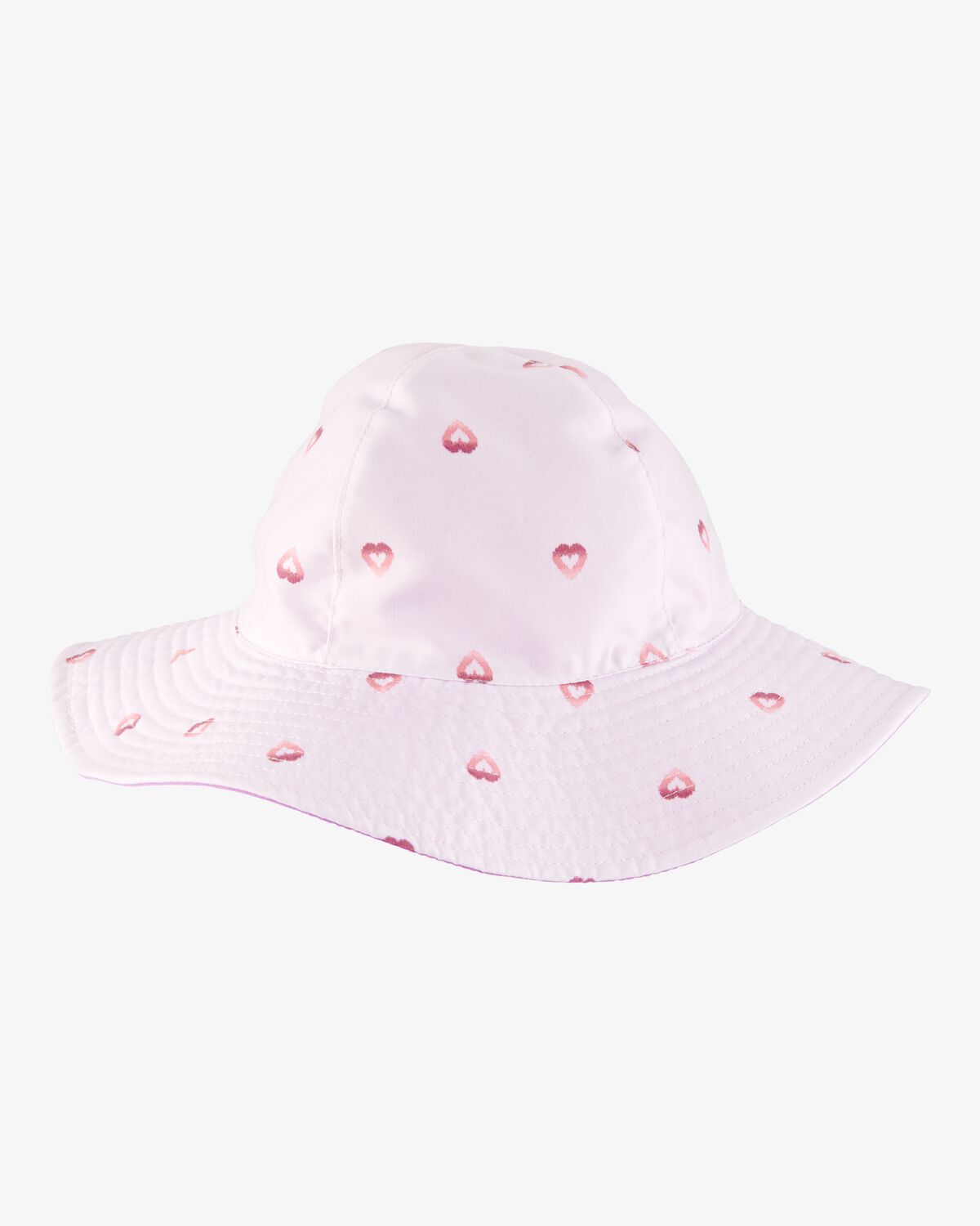 Toddler Girl Heart Print Reversible Swim Hat