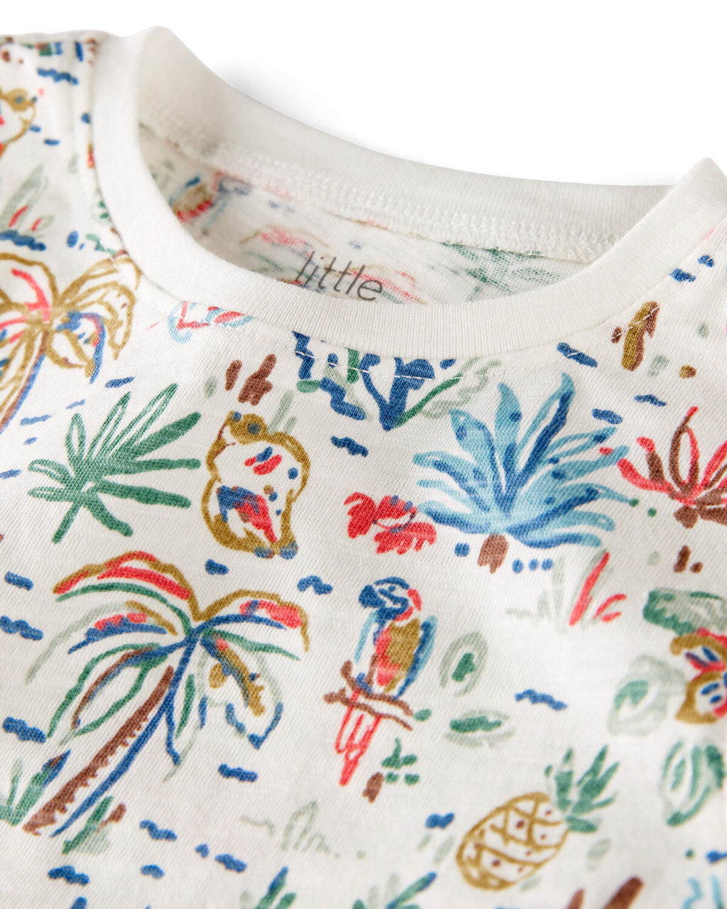 Toddler 2-Pack Organic Cotton Tropical Knit Tanks