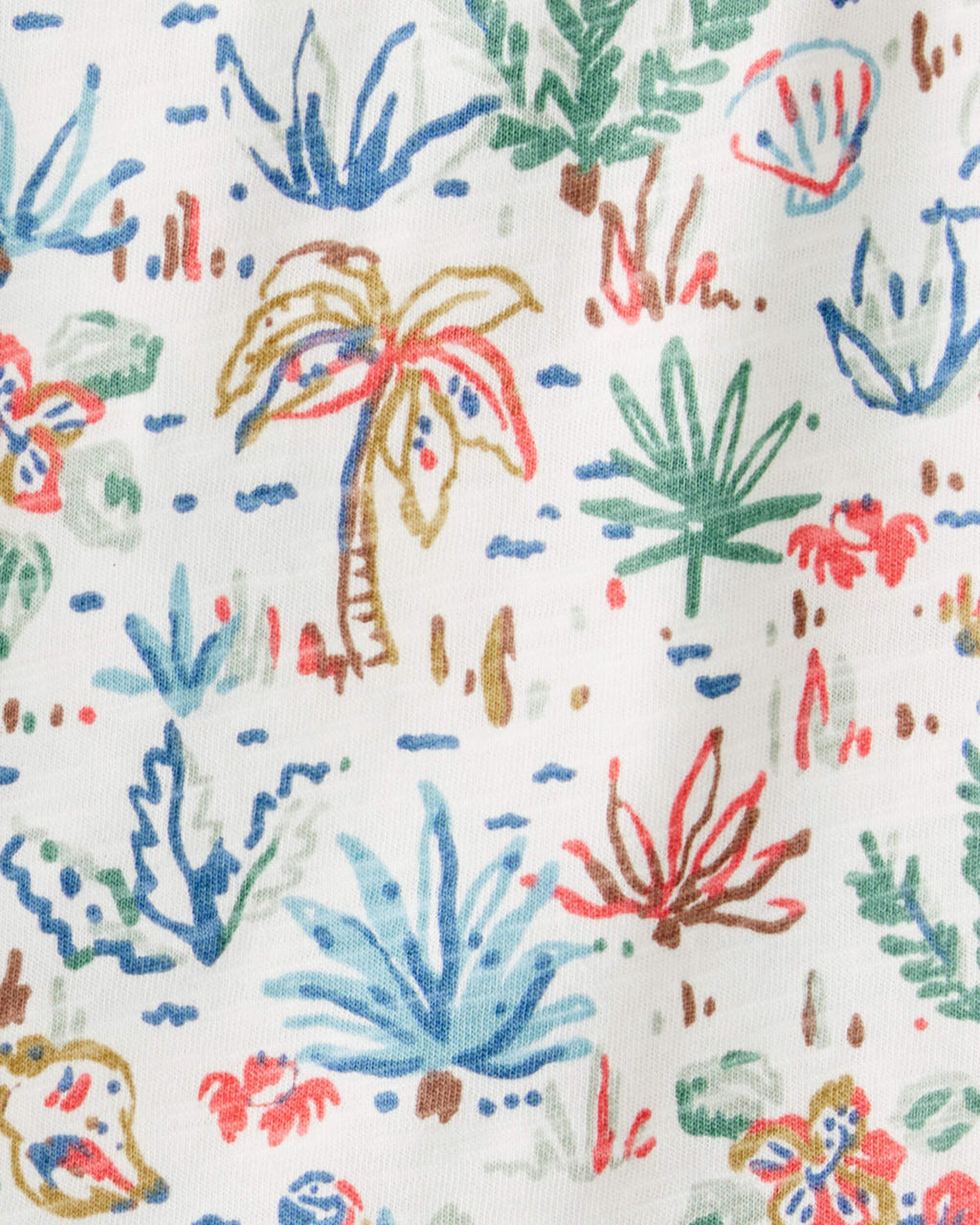 Toddler 2-Pack Organic Cotton Tropical Knit Tanks