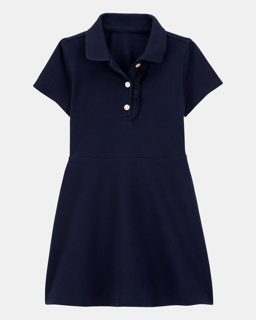 Toddler Girl Pique Short-Sleeve Uniform Dress