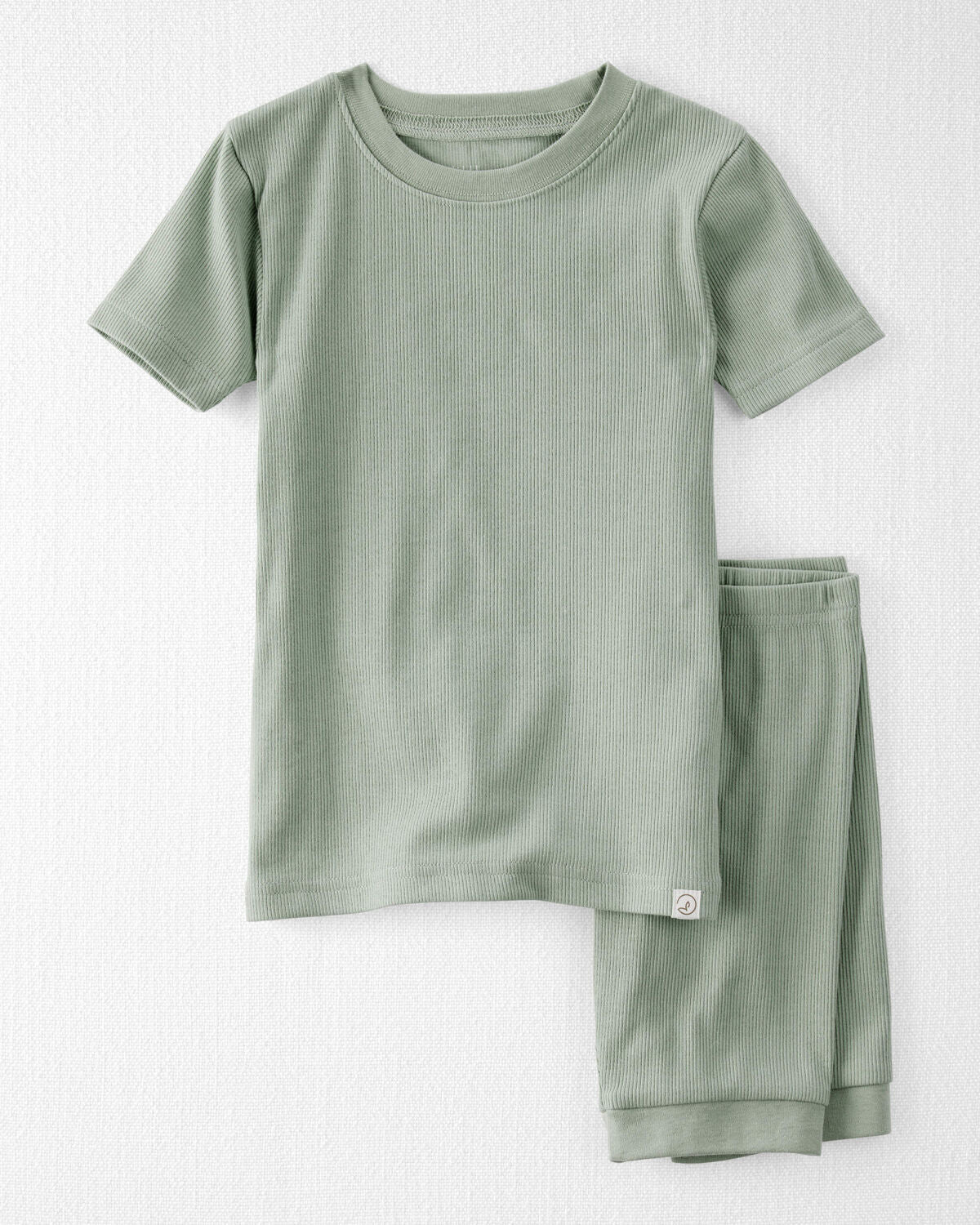 Toddler Organic Cotton Ribbed Pajamas Set