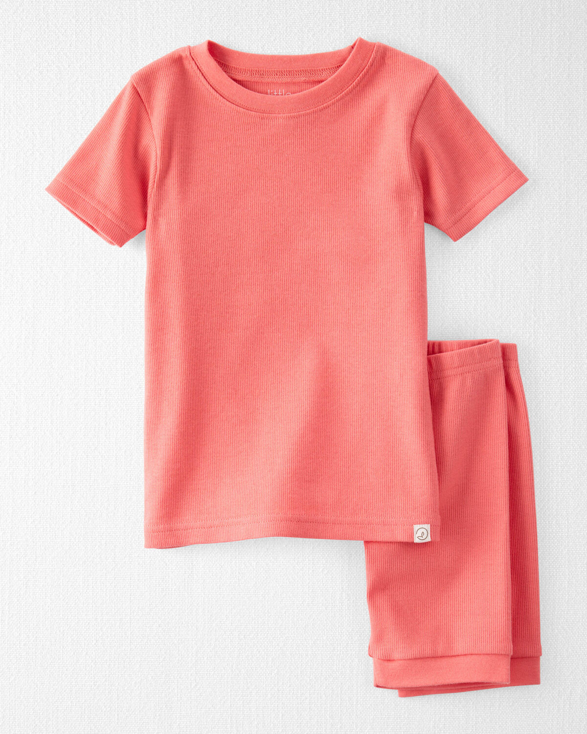 Toddler Organic Cotton Ribbed Pajamas Set