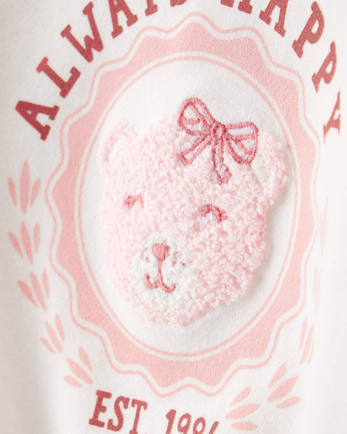 Toddler Girl Bear Short-Sleeve Fashion Top