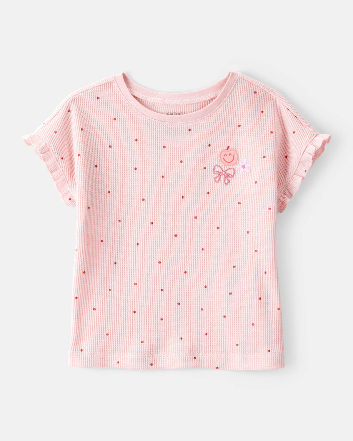 Toddler Girl Polka Dot Short-Sleeve Top