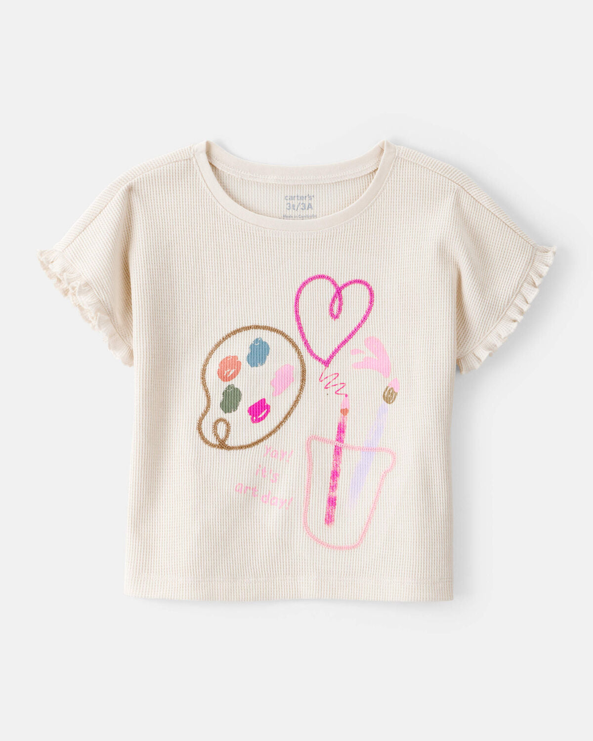 Toddler Girl Arts & Crafts Short-Sleeve Top