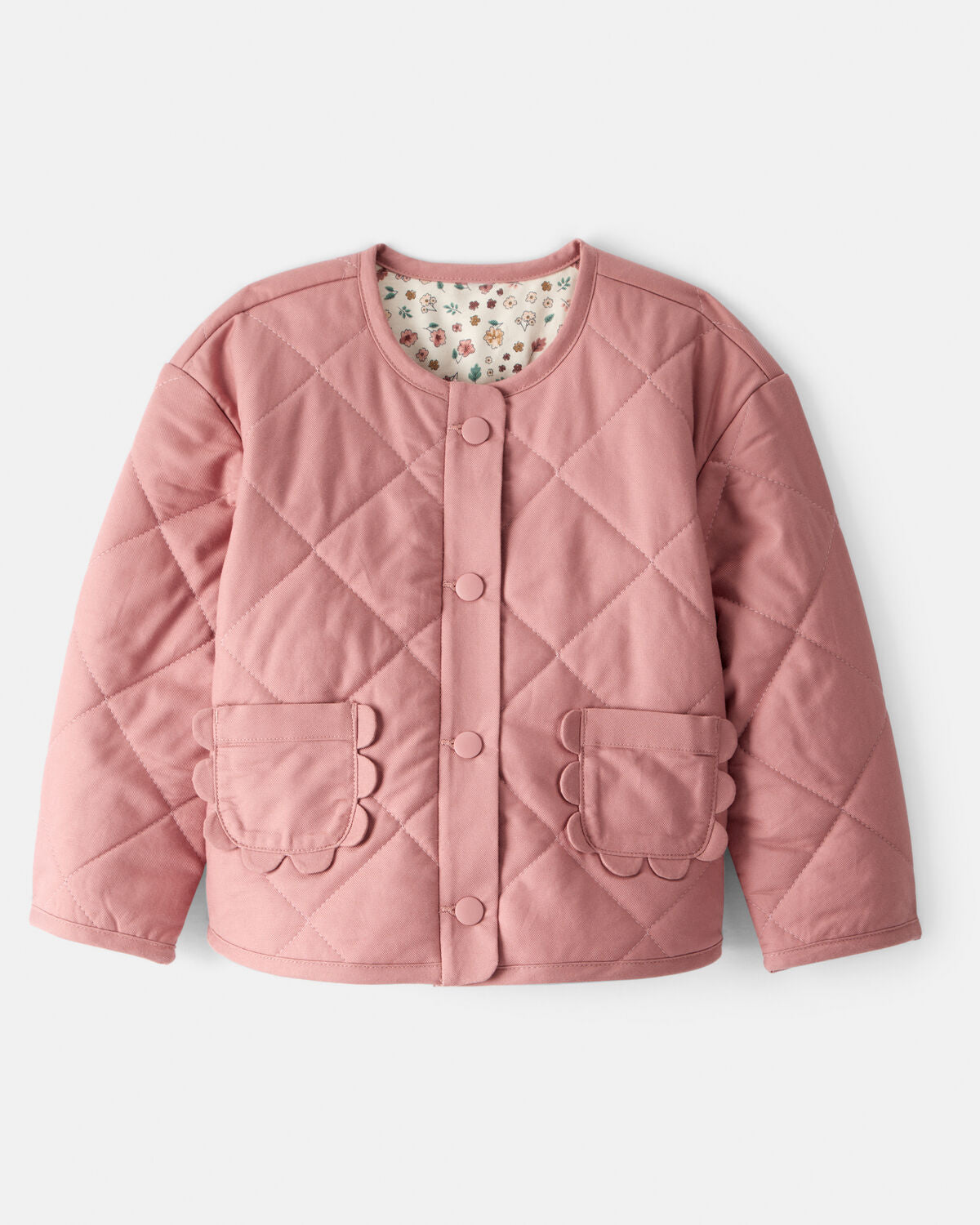 Toddler Girl Quilted Long-Sleeve Fashion Jacket