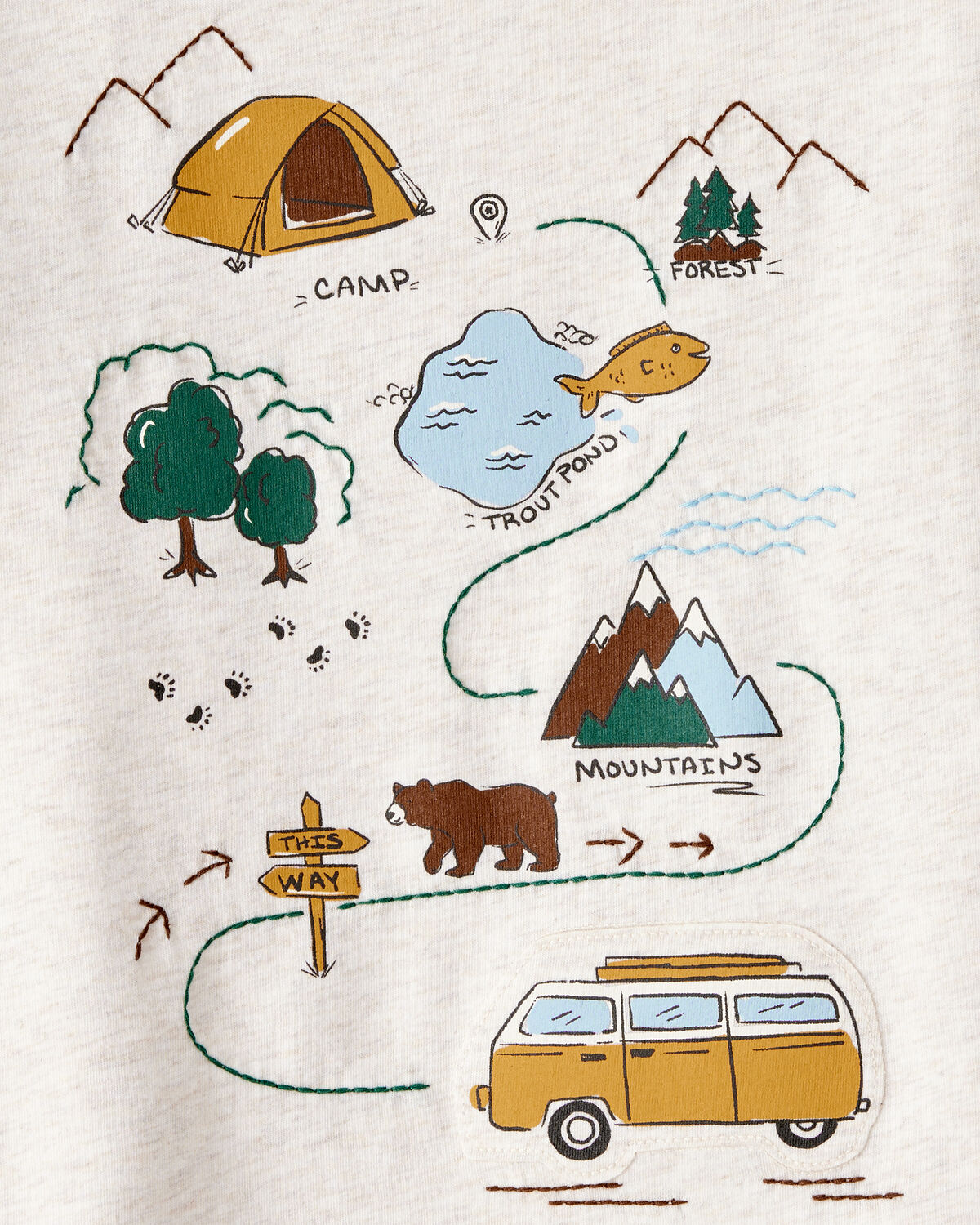 Toddler Boy Camping Short-Sleeve Graphic Tee