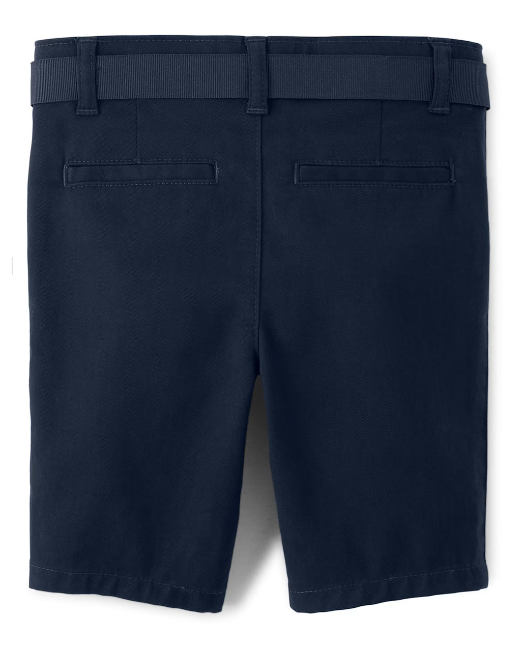 Girls Bow Belted Chino Shorts