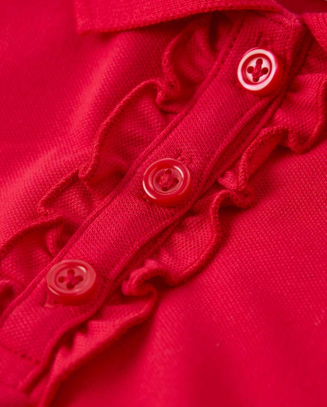 Girls Ruffle Polo