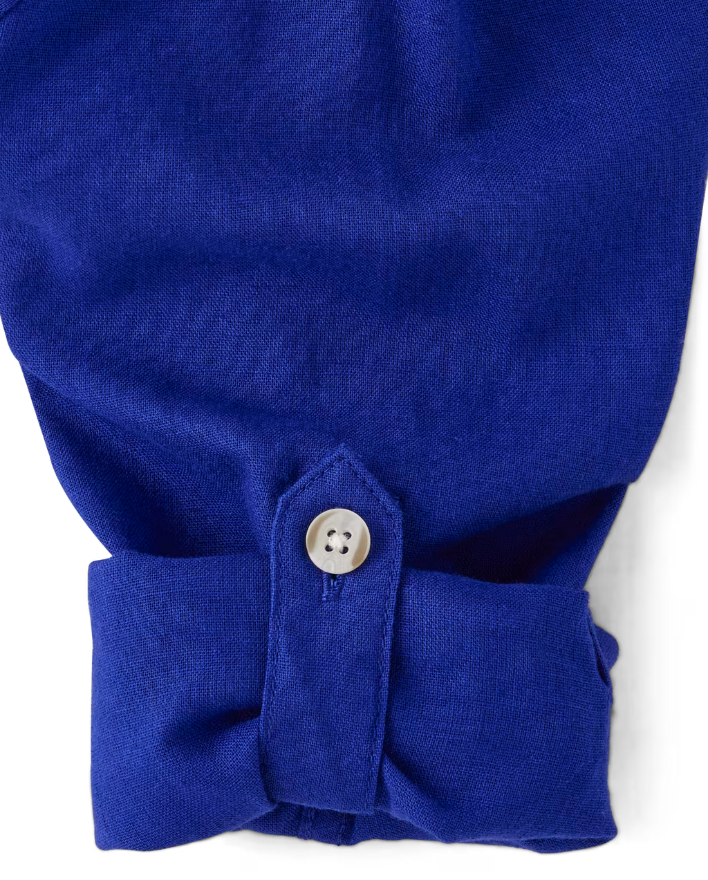 Kids Linen-Blend Button Up Shirt