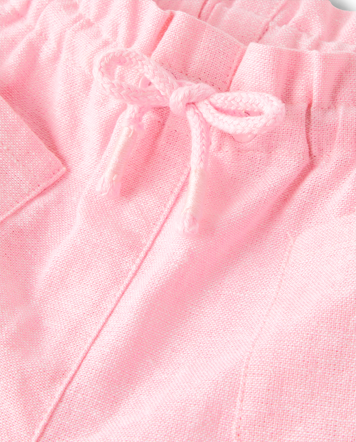 Girls Linen-Blend Pull On Shorts