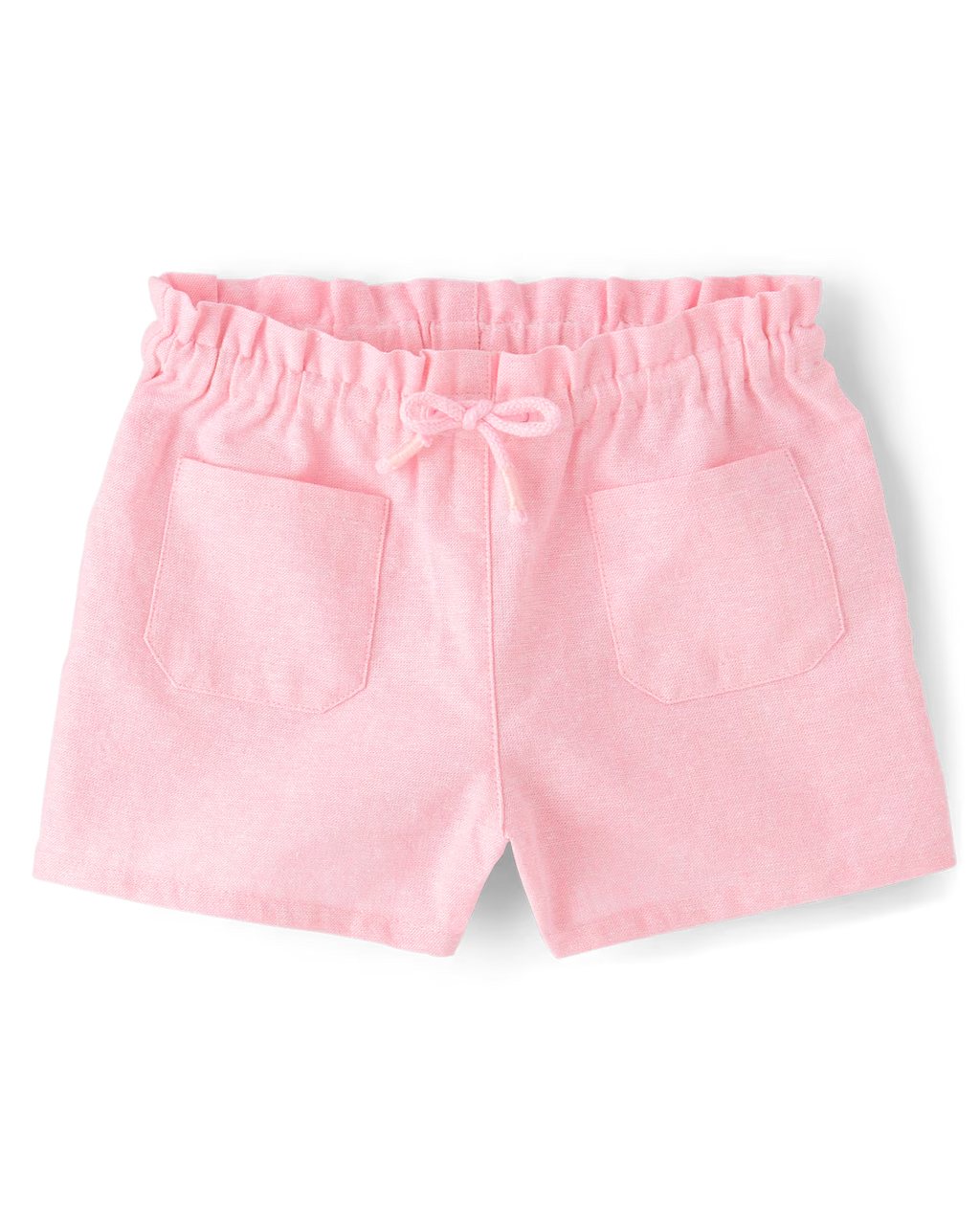 Girls Linen-Blend Pull On Shorts