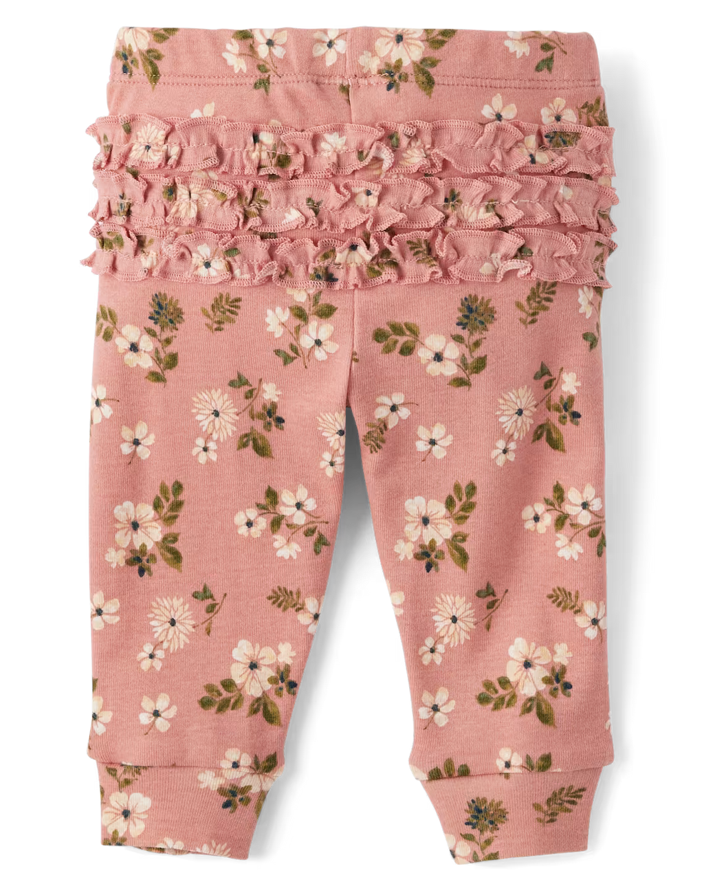 Baby Girls Floral Ruffle Leggings 3-Pack