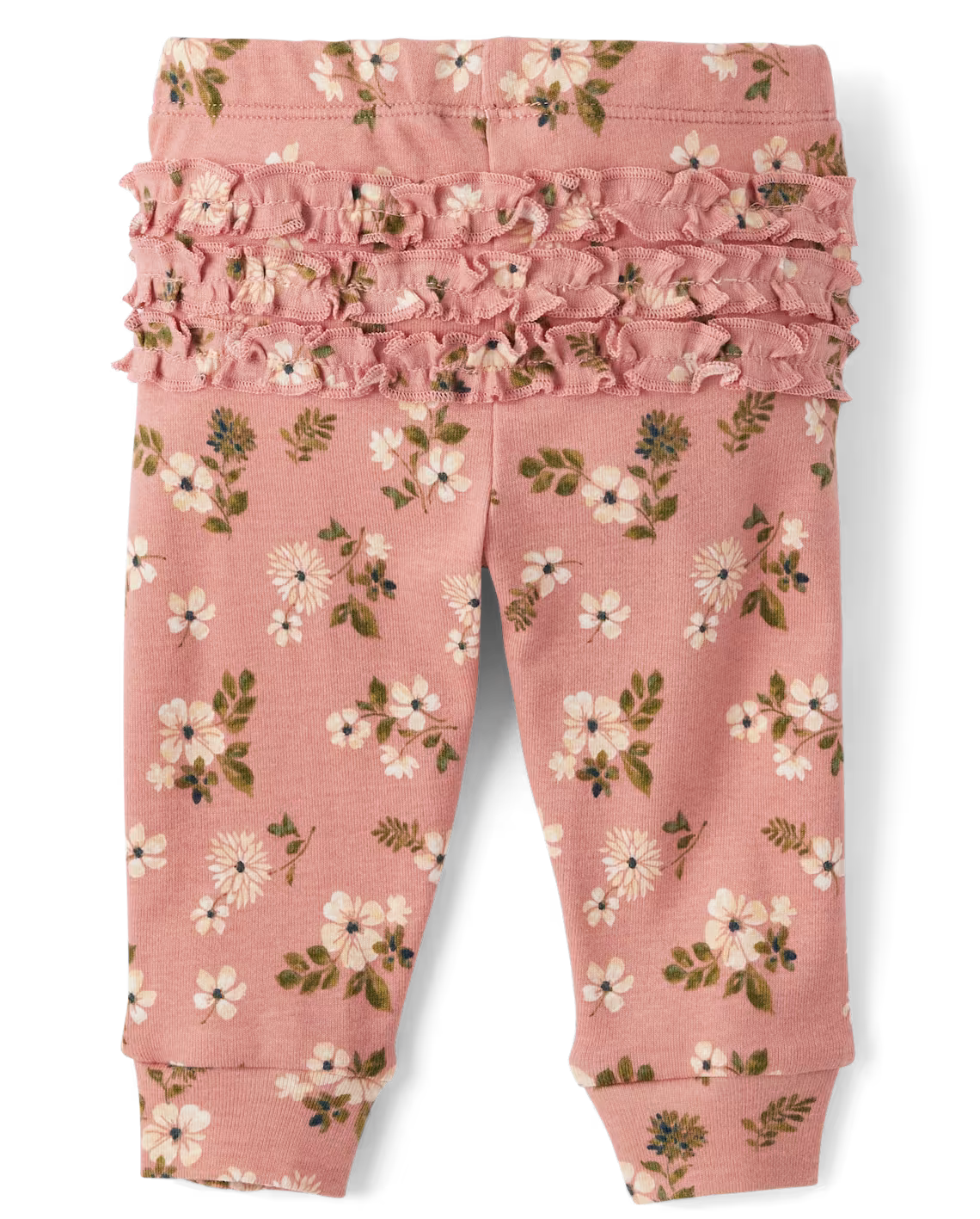 Baby Girls Floral Ruffle Leggings 3-Pack