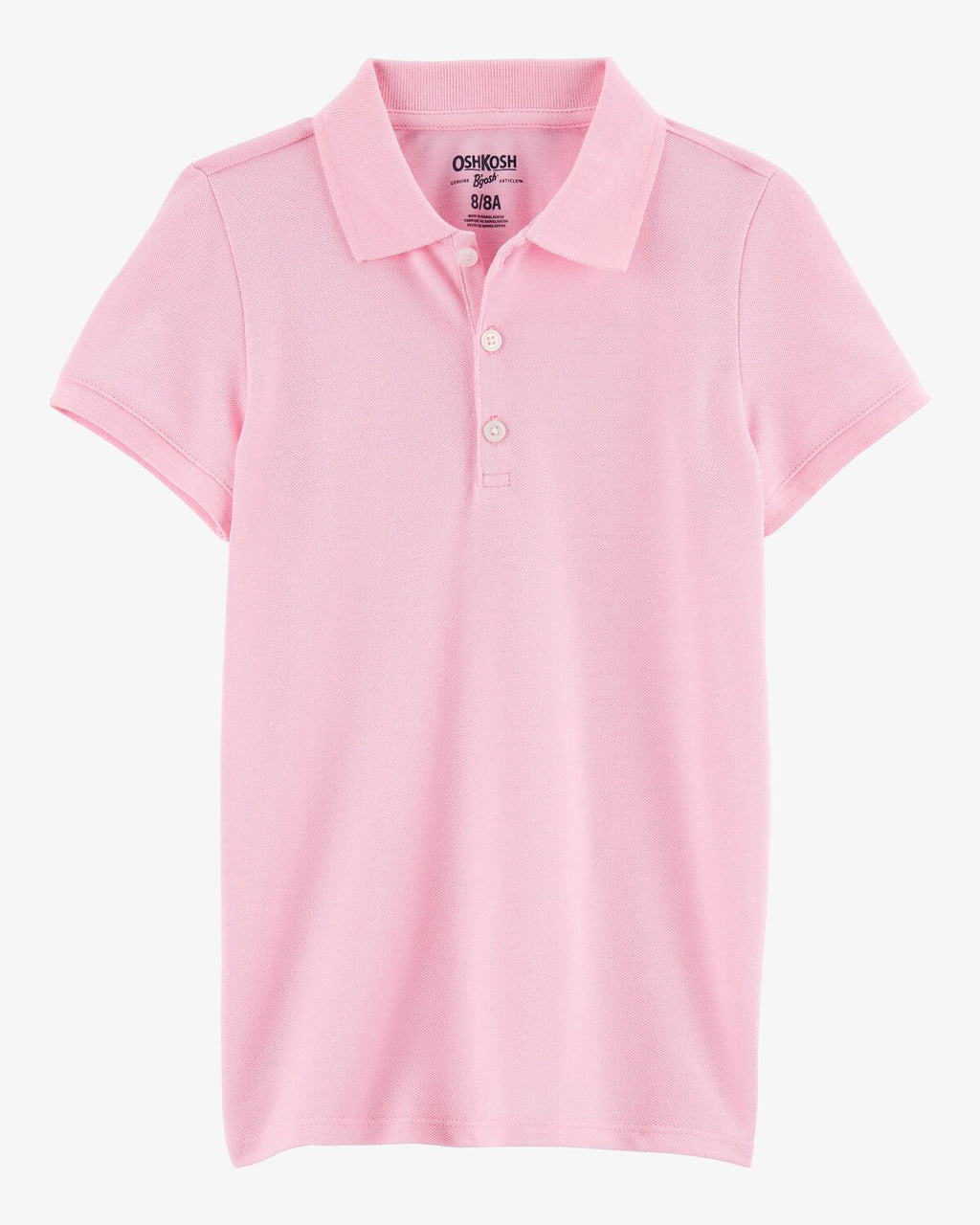 Girls Pique Cotton Uniform Polo