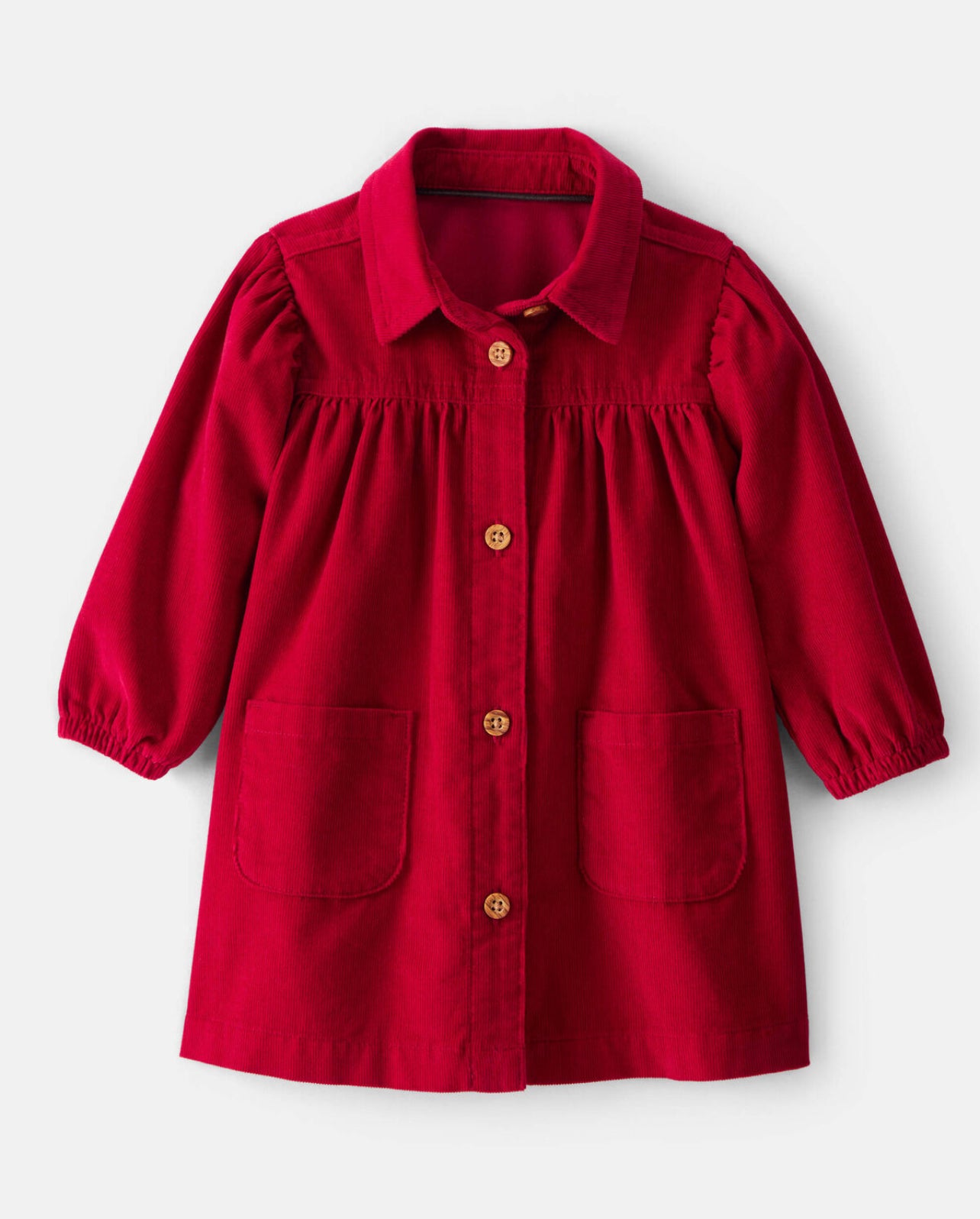 Baby Girl Corduroy Long-Sleeve Dress