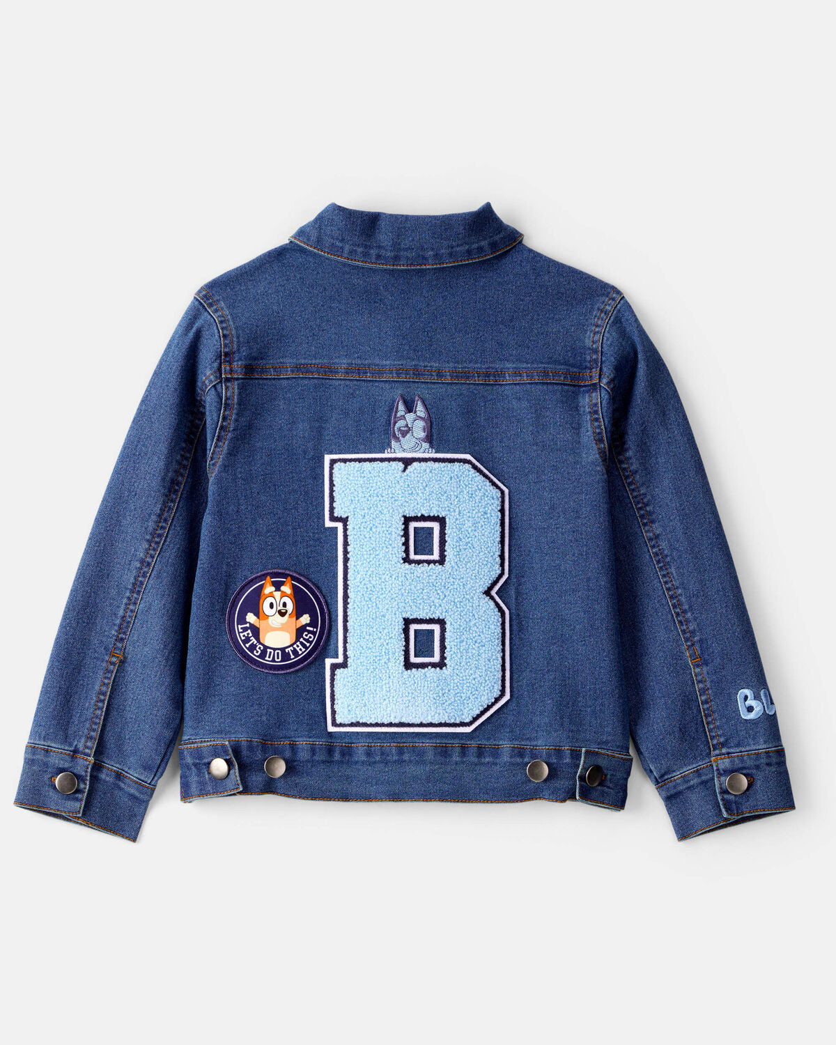 Toddler Bluey Denim Jacket - Medium Wash