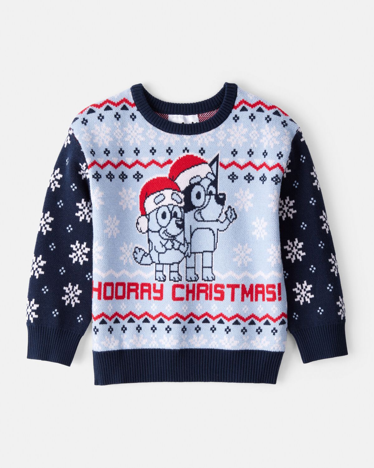 Toddler Boy Christmas Hooray Long-Sleeve Bluey™ Sweater