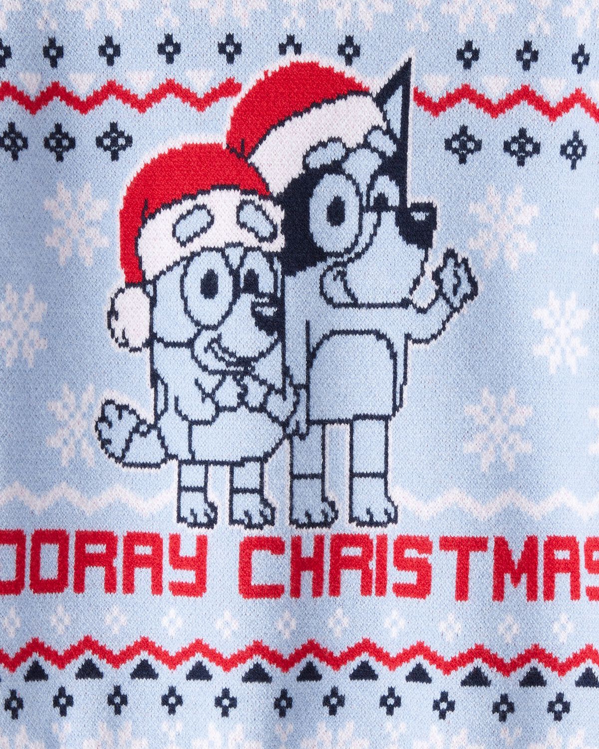 Toddler Boy Christmas Hooray Long-Sleeve Bluey™ Sweater