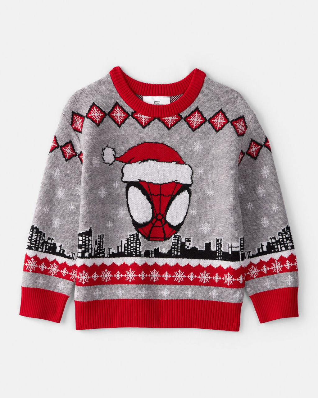 Toddler Boy ©Marvel Spider-Man Long-Sleeve Sweater/Gris