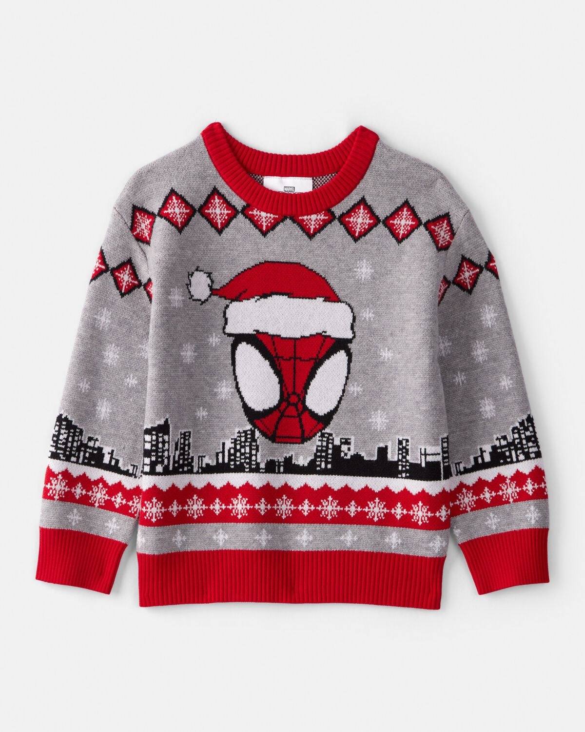 Toddler Boy ©Marvel Spider-Man Long-Sleeve Sweater/Gris