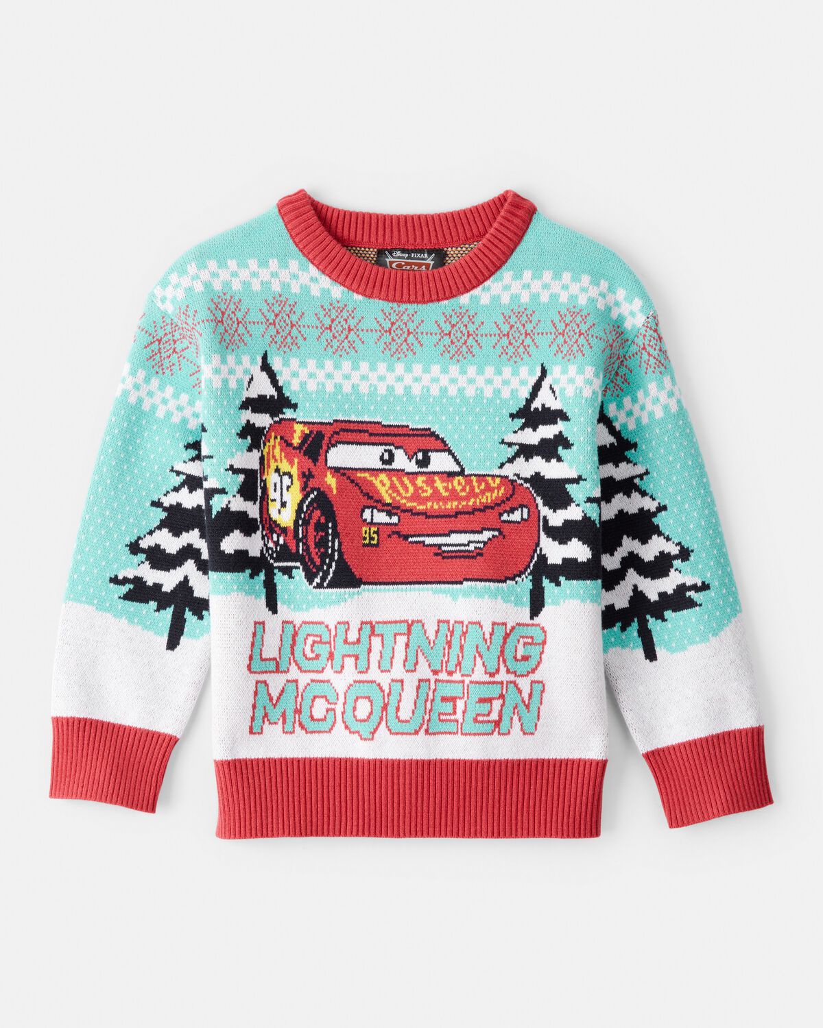 Toddler Boy Cars Lightning McQueen Christmas Sweater