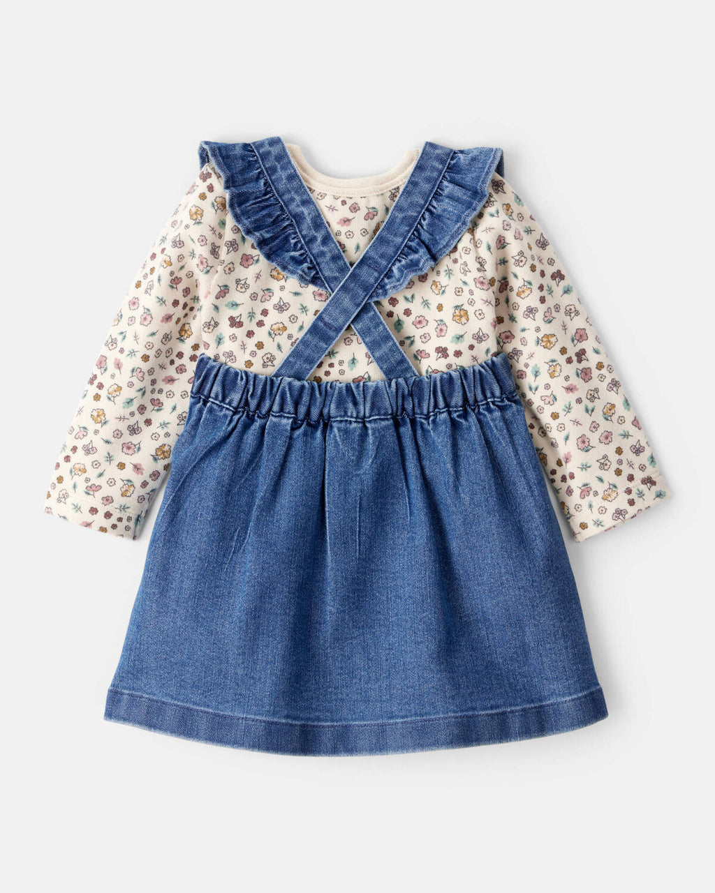 Baby Girl 3-Piece Floral Sleeveless Dress Set - Blue