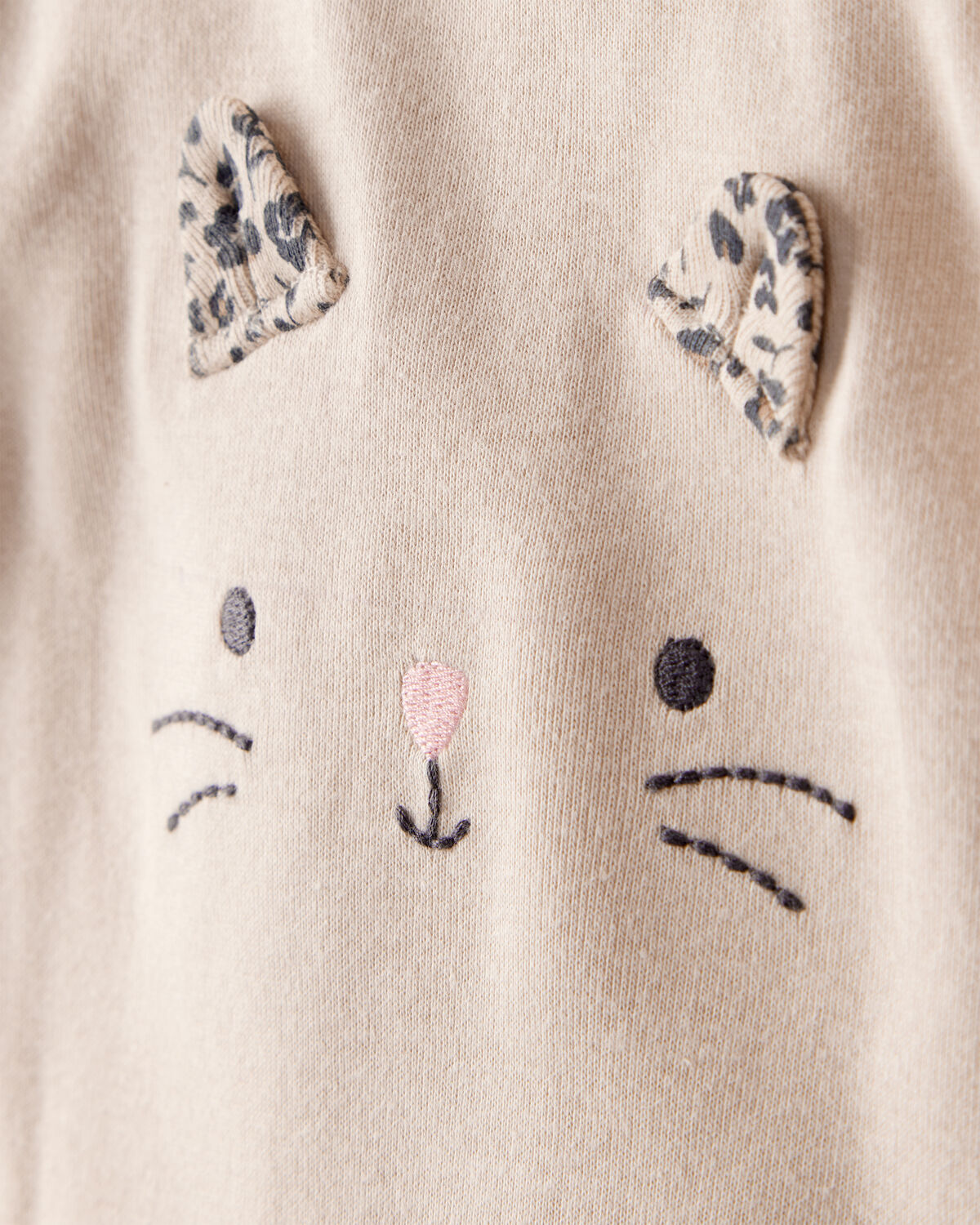 3-Piece Cheetah Print Long-Sleeve Bodysuit & Pant Set