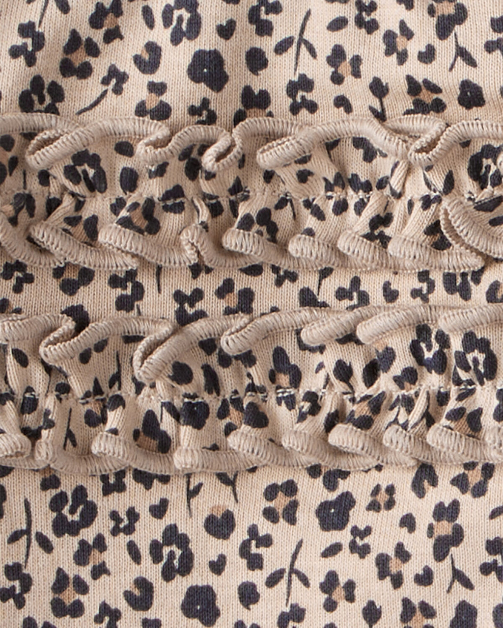 3-Piece Cheetah Print Long-Sleeve Bodysuit & Pant Set