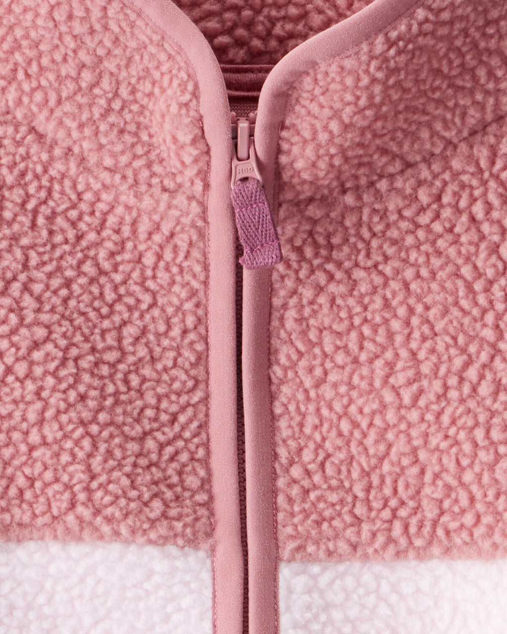 Toddler Girl Color Block Microfleece Zip-Up Jacket