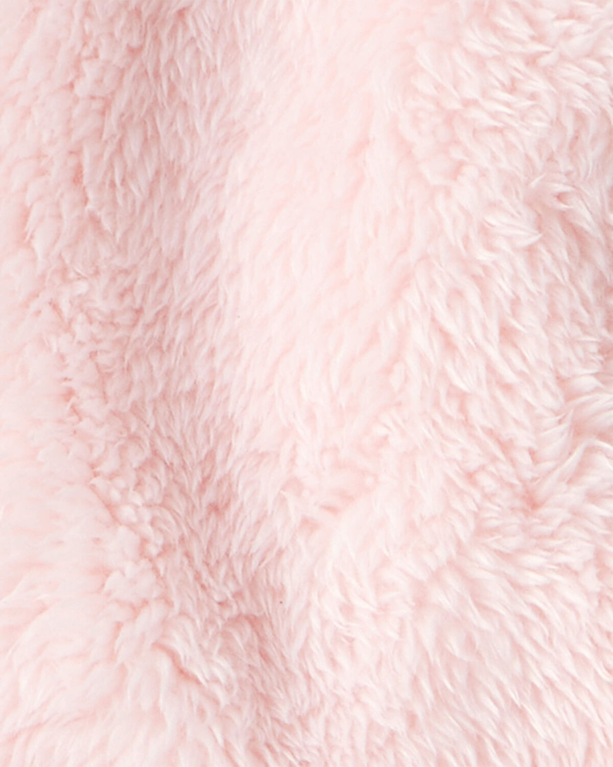 Baby Girl Sherpa Long-Sleeve Hooded Zip-Up Jacket