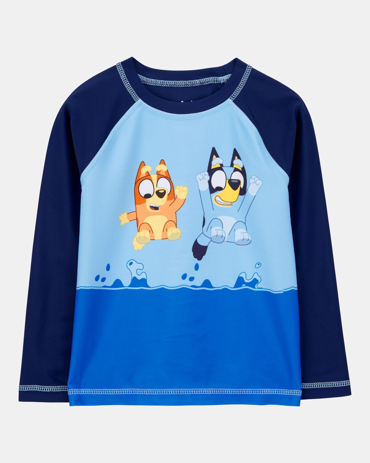 Toddler Boy Bluey™ Long-Sleeve Rashguard Swim Top