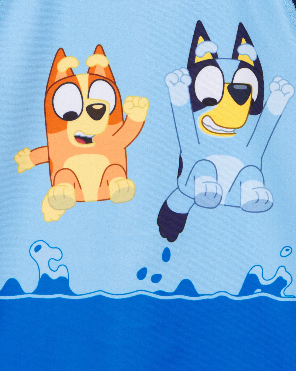Toddler Boy Bluey™ Long-Sleeve Rashguard Swim Top